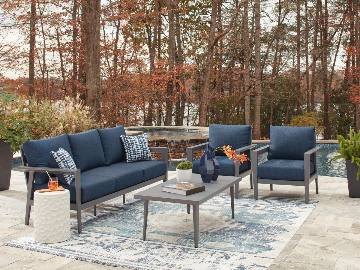 Gali Outdoor Sofa/Chairs/Table Set (Set of 4) - Jack’s Furniture and More (Laredo, TX)