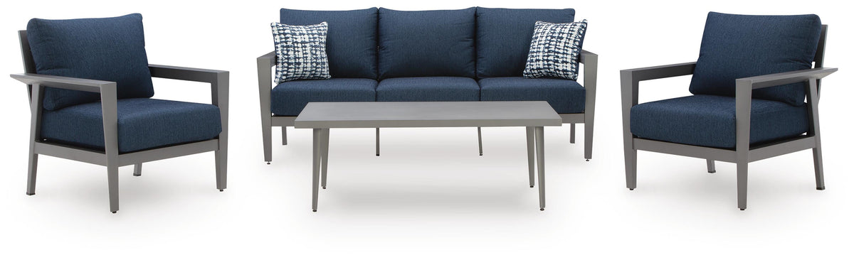 Gali Outdoor Sofa/Chairs/Table Set (Set of 4) - Jack’s Furniture and More (Laredo, TX)