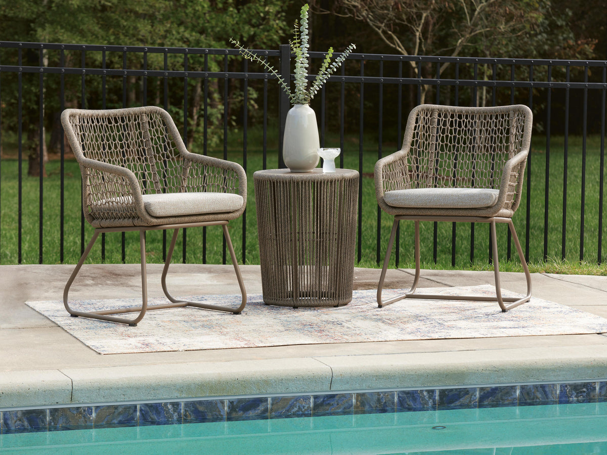 Majors Beach Outdoor Table and 2 Chairs - Jack’s Furniture and More (Laredo, TX)