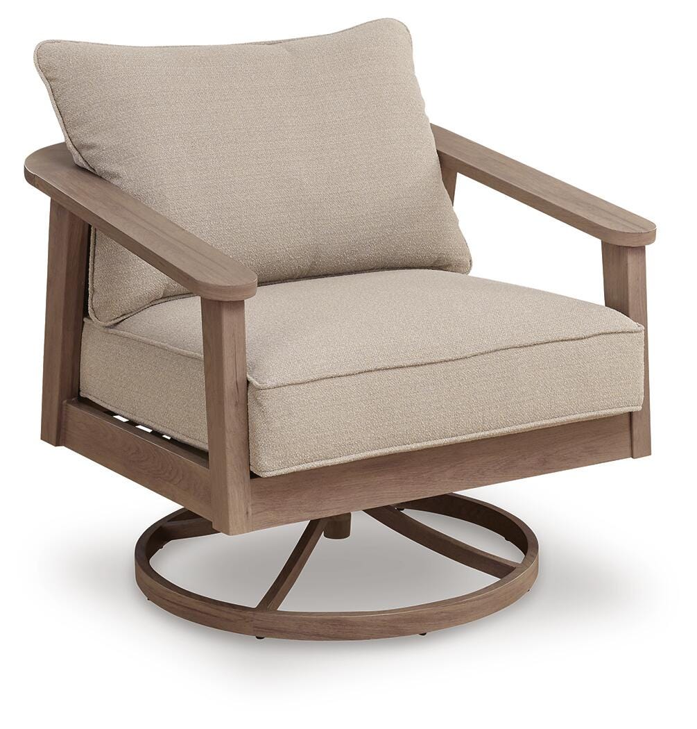 Harmony Headlands Outdoor Swivel Lounge with Cushion - Jack’s Furniture and More (Laredo, TX)