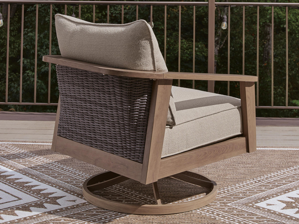 Harmony Headlands Outdoor Swivel Lounge with Cushion - Jack’s Furniture and More (Laredo, TX)
