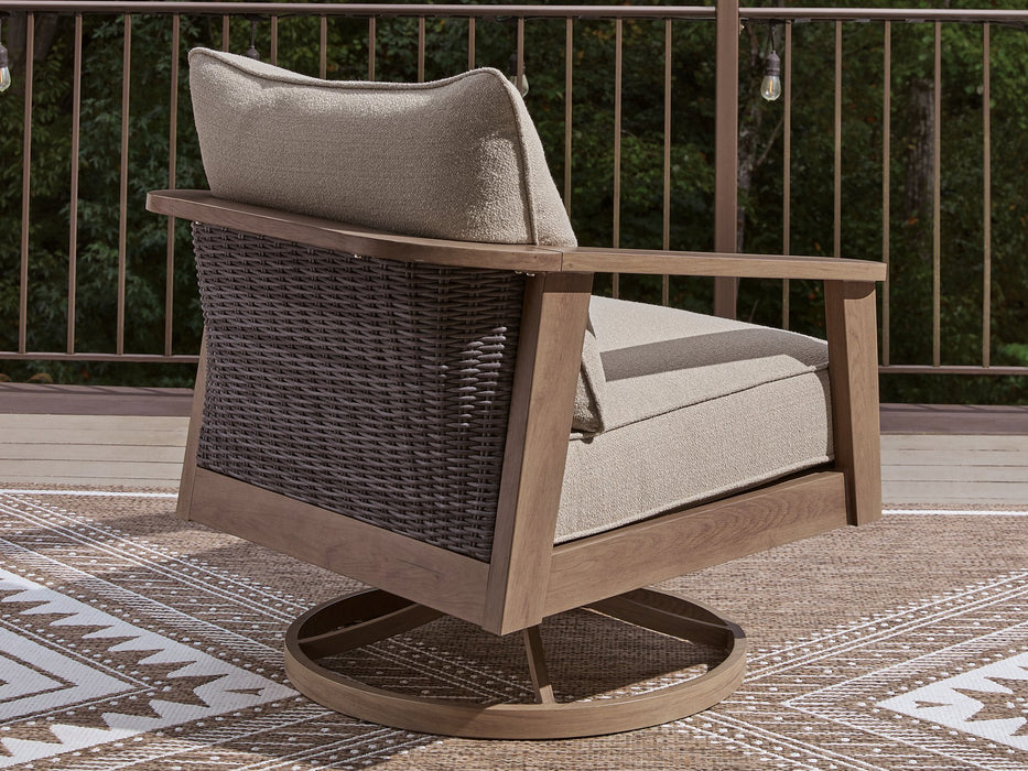 Harmony Headlands Outdoor Swivel Lounge with Cushion - Jack’s Furniture and More (Laredo, TX)