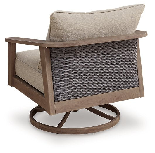 Harmony Headlands Outdoor Swivel Lounge with Cushion - Jack’s Furniture and More (Laredo, TX)