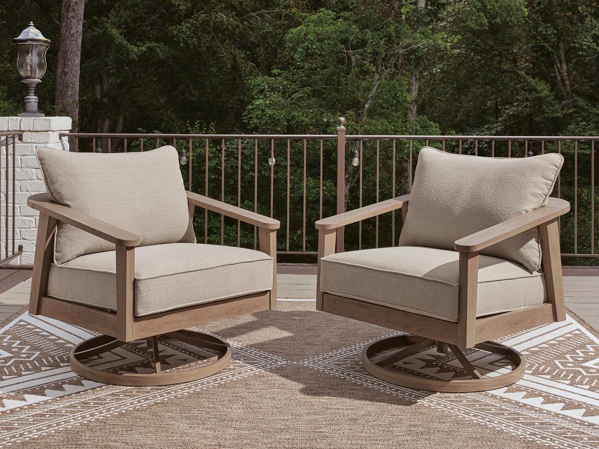 Harmony Headlands Outdoor Swivel Lounge with Cushion - Jack’s Furniture and More (Laredo, TX)
