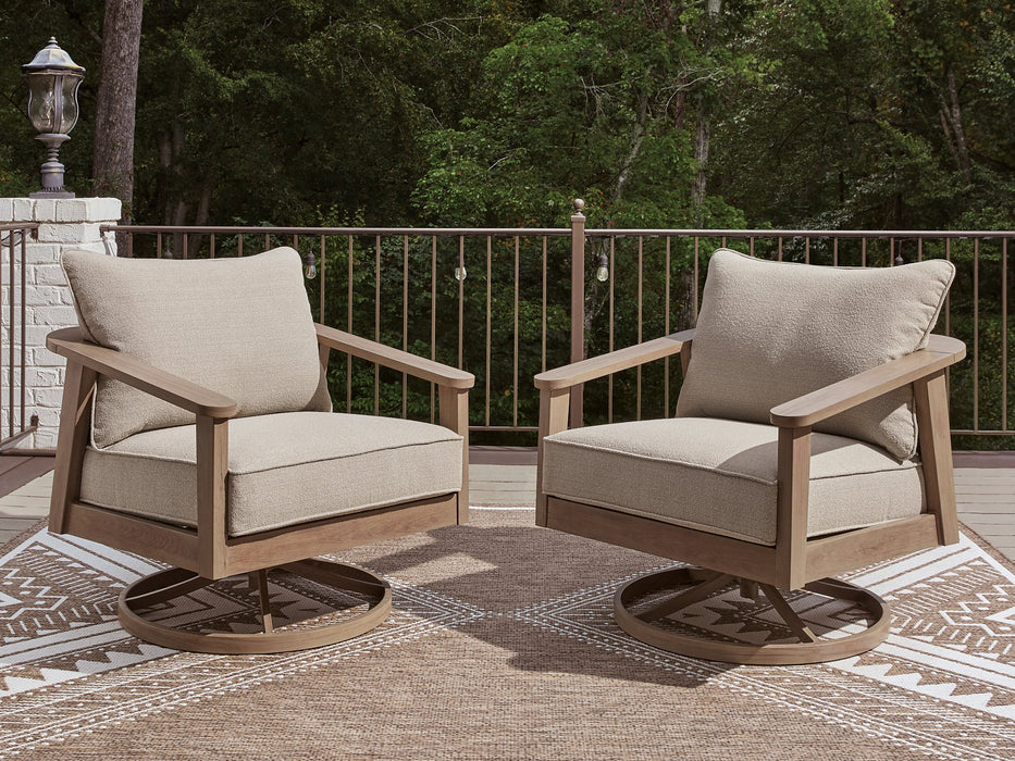 Harmony Headlands Outdoor Swivel Lounge with Cushion - Jack’s Furniture and More (Laredo, TX)