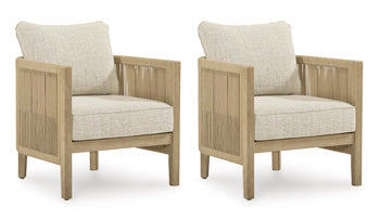 Spooners Cove Outdoor Lounge Chair with Cushion (Set of 2) - Jack’s Furniture and More (Laredo, TX)