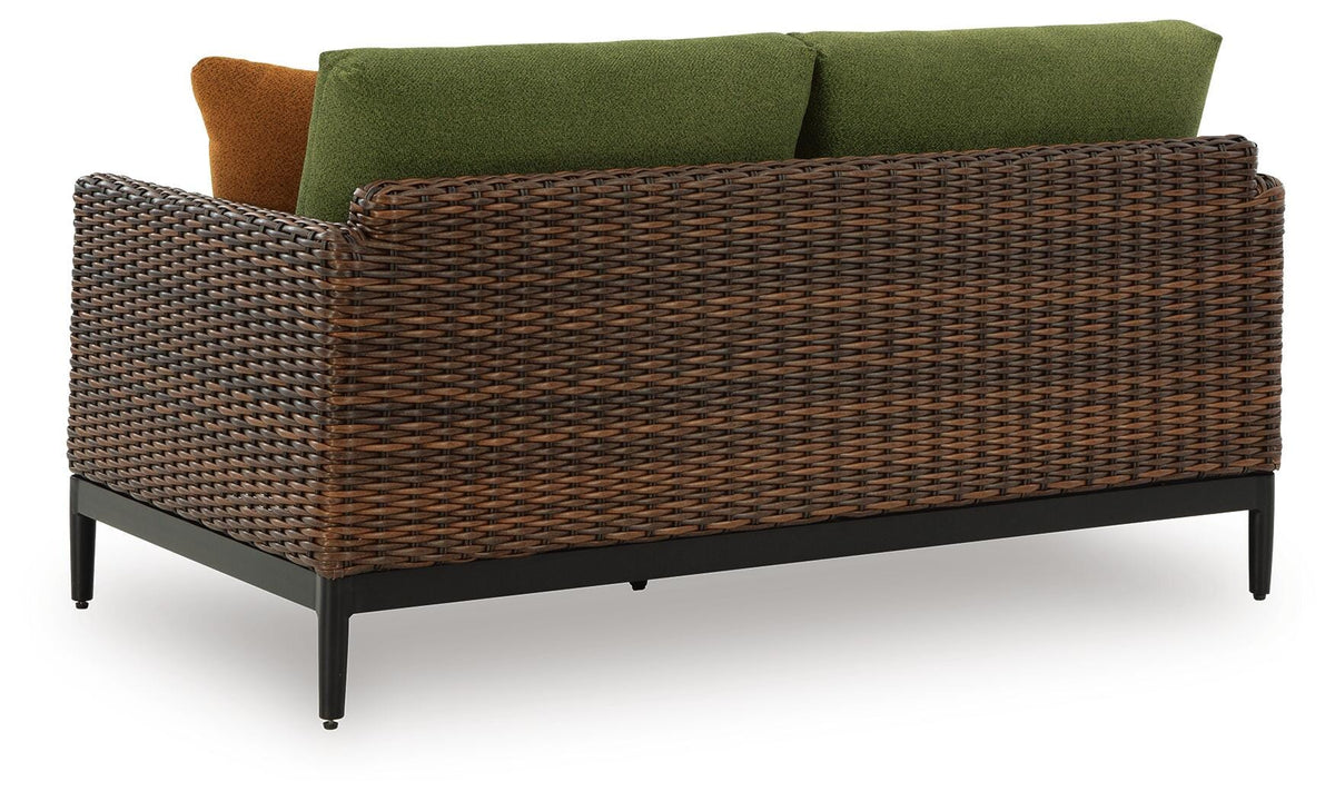 Horizon Hall Outdoor Loveseat with Cushion - Jack’s Furniture and More (Laredo, TX)