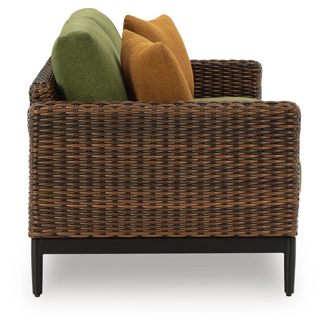 Horizon Hall Outdoor Loveseat with Cushion - Jack’s Furniture and More (Laredo, TX)
