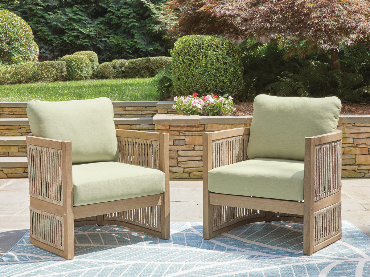 Serena Shores Outdoor Lounge Chair (Set of 2) - Jack’s Furniture and More (Laredo, TX)