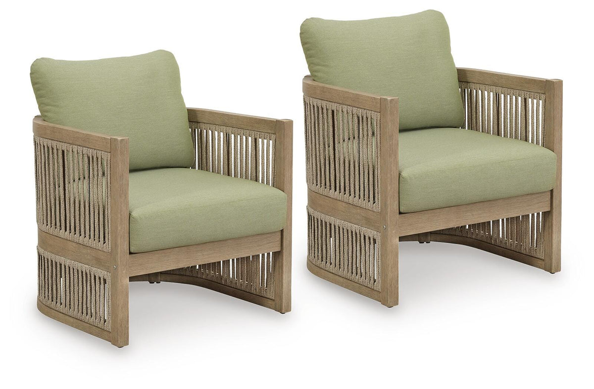 Serena Shores Outdoor Lounge Chair (Set of 2) - Jack’s Furniture and More (Laredo, TX)