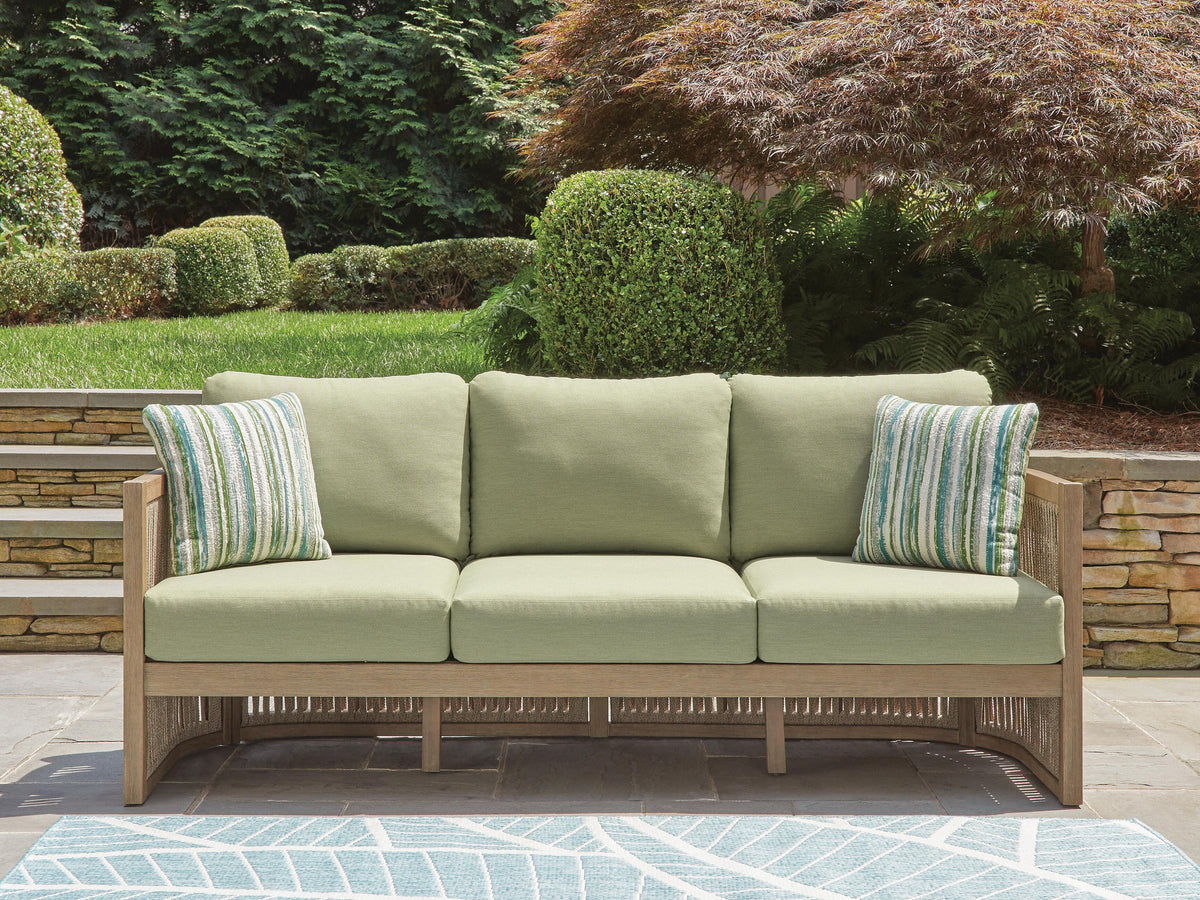 Serena Shores Outdoor Sofa with Cushion - Jack’s Furniture and More (Laredo, TX)