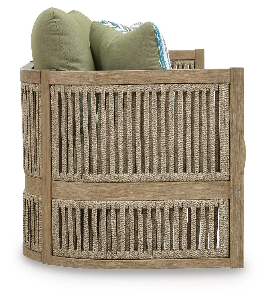 Serena Shores Outdoor Sofa with Cushion - Jack’s Furniture and More (Laredo, TX)