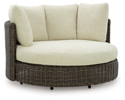 Kimora Outdoor Swivel Lounge Chair with Cushion - Jack’s Furniture and More (Laredo, TX)