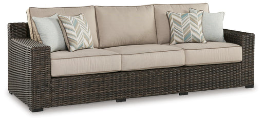 Coastline Bay Outdoor Sofa with Cushion - Jack’s Furniture and More (Laredo, TX)