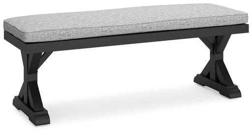 Beachcroft Outdoor Bench with Cushion - Jack’s Furniture and More (Laredo, TX)