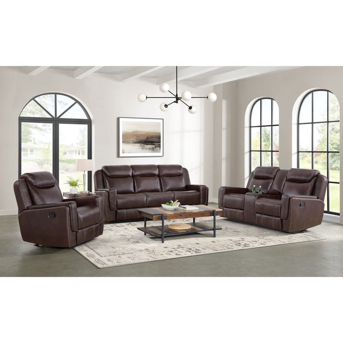 Panther 3PC Living Room Set in Neono Brown-Sofa, Loveseat & Recliner - Jack’s Furniture and More (Laredo, TX)