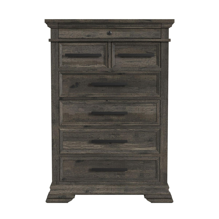 Park Ridge 6-Drawer Chest in Charcoal - Jack’s Furniture and More (Laredo, TX)