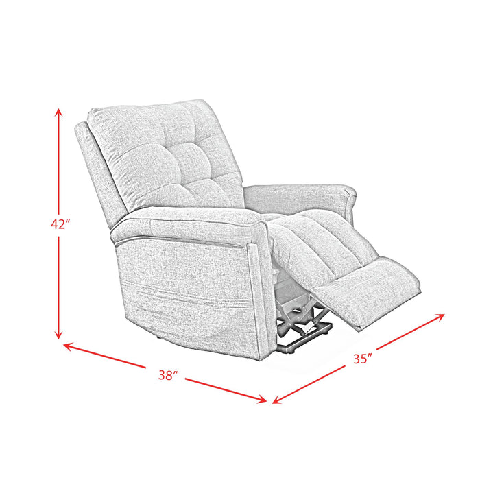 Pecos Power Motion Lift Chair in 15337-2 Ribbit Charcoal - Jack’s Furniture and More (Laredo, TX)