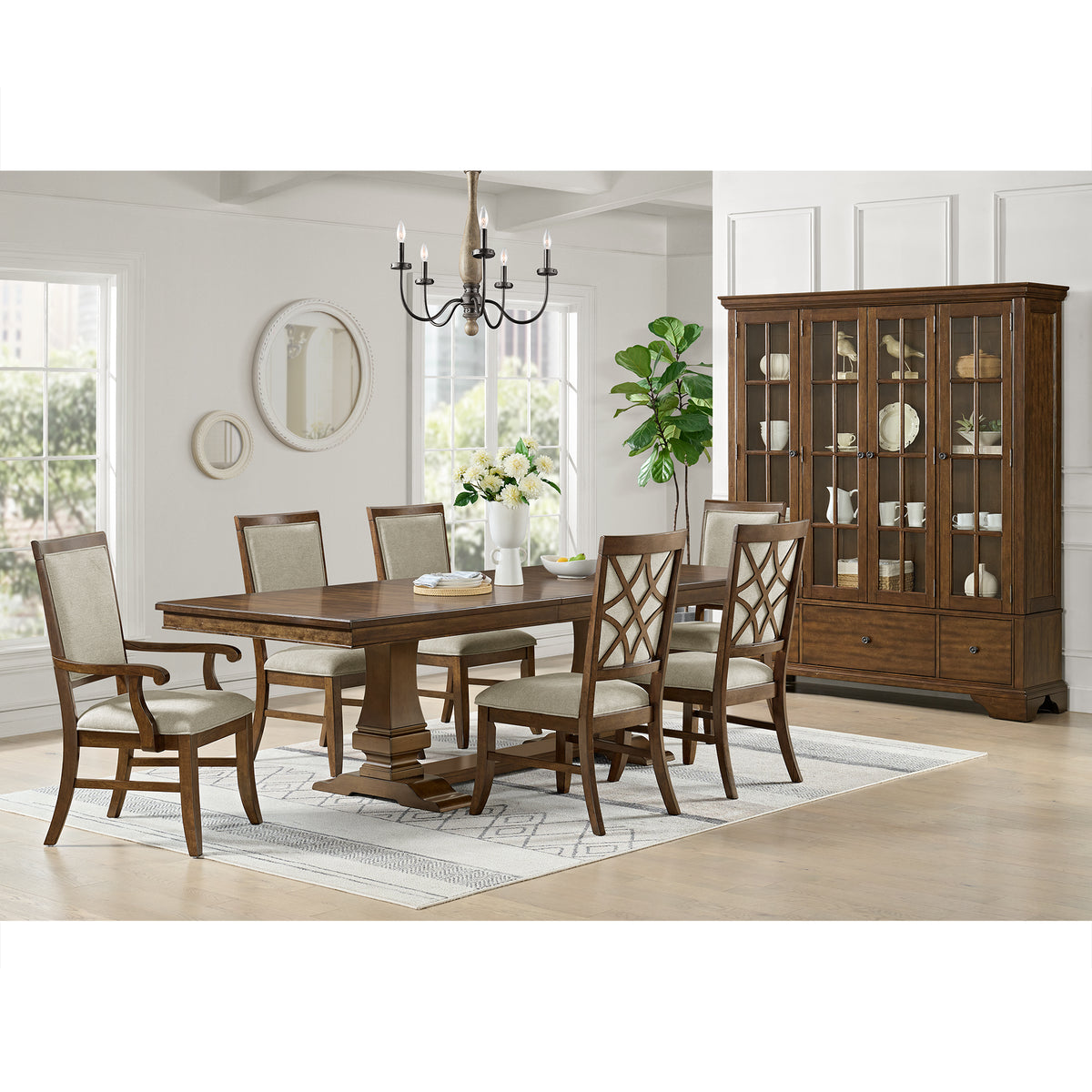 Phillipe Curio Top in Cherry - Jack’s Furniture and More (Laredo, TX)