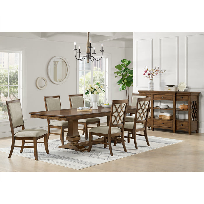 Phillipe Standard Height Dining Set in Cherry-Table and Four Chairs - Jack’s Furniture and More (Laredo, TX)