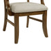 Phillipe Dining Arm Chair with Grey Fabric in Cherry (2 Per Carton) - Jack’s Furniture and More (Laredo, TX)