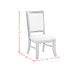 Phillipe Dining Side Chair with Grey Fabric in Cherry (2 Per Carton) - Jack’s Furniture and More (Laredo, TX)