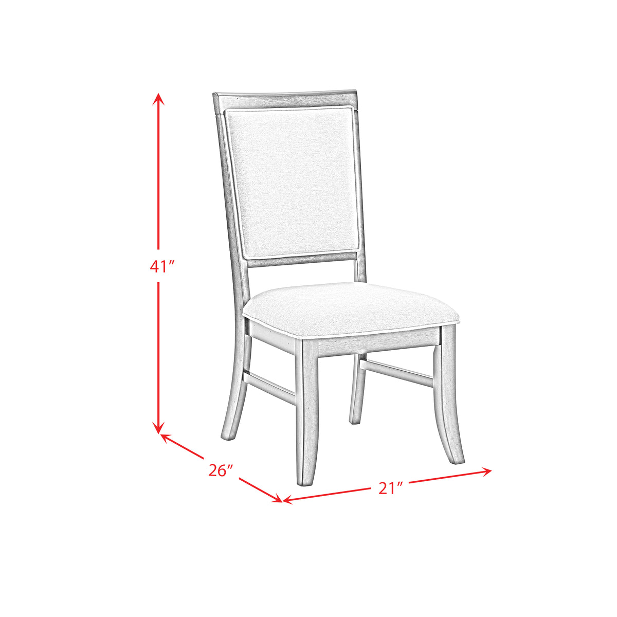 Phillipe Standard Height Dining Set in Cherry-Table and Four Chairs