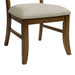 Phillipe Dining Side Chair with Grey Fabric in Cherry (2 Per Carton) - Jack’s Furniture and More (Laredo, TX)