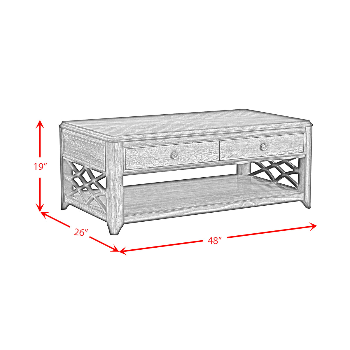 Phillipe Lift-Top Coffee Table in Cherry - Jack’s Furniture and More (Laredo, TX)