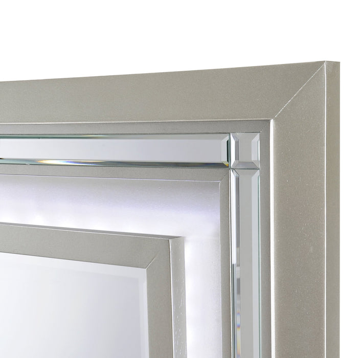 Platinum Youth Dresser & Mirror w/ LED Light Set - Jack’s Furniture and More (Laredo, TX)