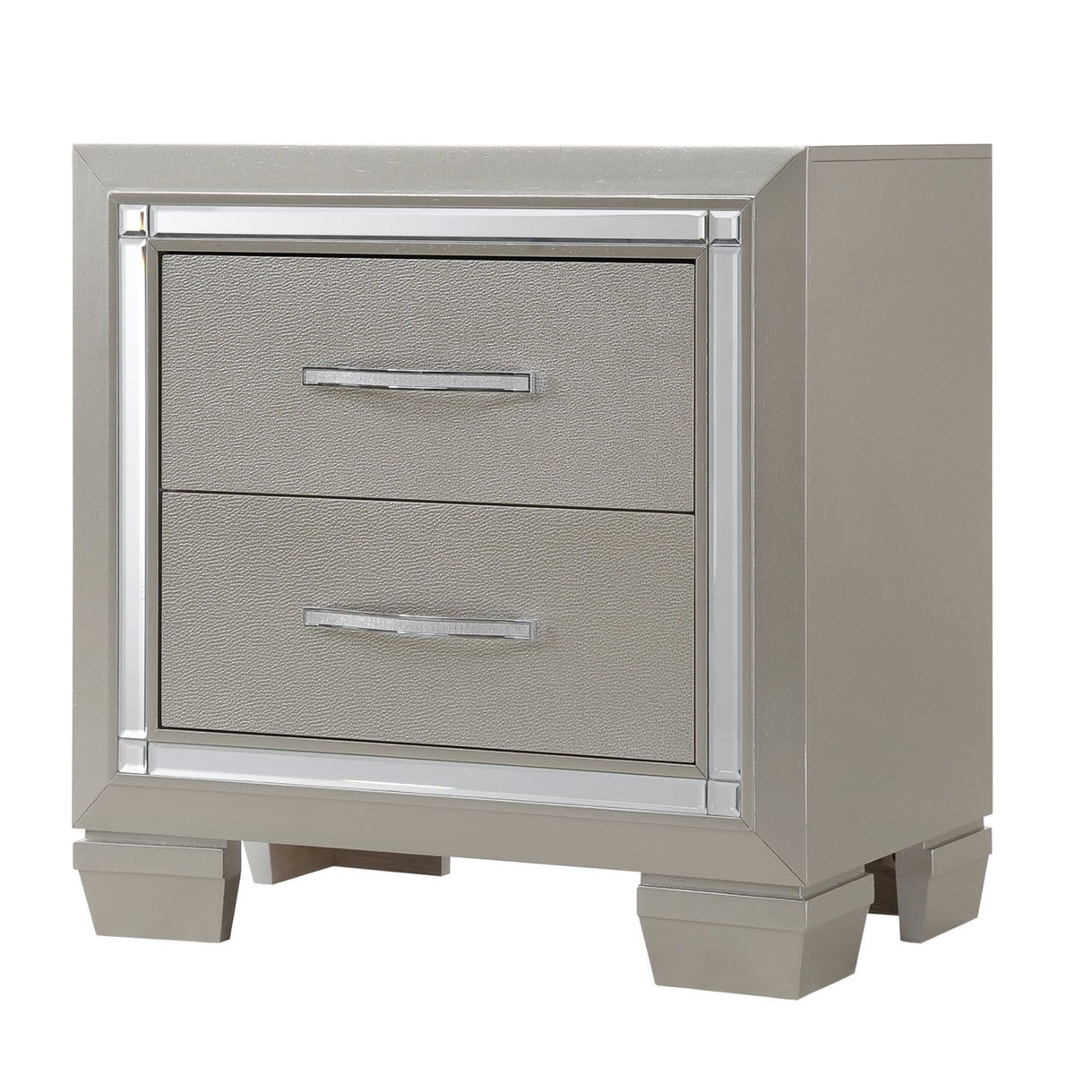 Platinum Platform Storage Bedroom Set
