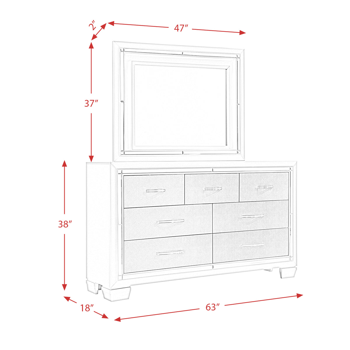 Platinum Queen Platform Storage 5PC Set