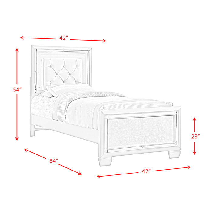 PLATINUM YOUTH PLATFORM BEDROOM SET - Jack’s Furniture and More (Laredo, TX)