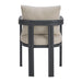 Playa Dining Chair - Dark Grey and Olefin Beige (2 Per Carton) - Jack’s Furniture and More (Laredo, TX)