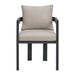 Playa Dining Chair - Dark Grey and Olefin Beige (2 Per Carton) - Jack’s Furniture and More (Laredo, TX)