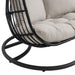 Playa Double Swing Egg Chair Complete - Dark Grey and Olefin Beige - Jack’s Furniture and More (Laredo, TX)