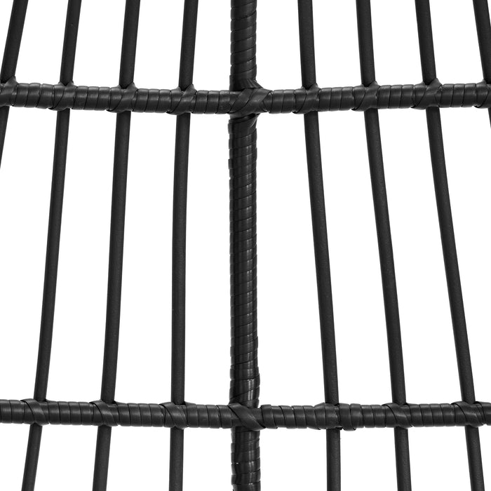 Playa Double Swing Egg Chair Complete - Dark Grey and Olefin Beige - Jack’s Furniture and More (Laredo, TX)