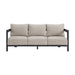 Playa Sofa - Dark Grey and Olefin Beige with 2 Pillows - Jack’s Furniture and More (Laredo, TX)