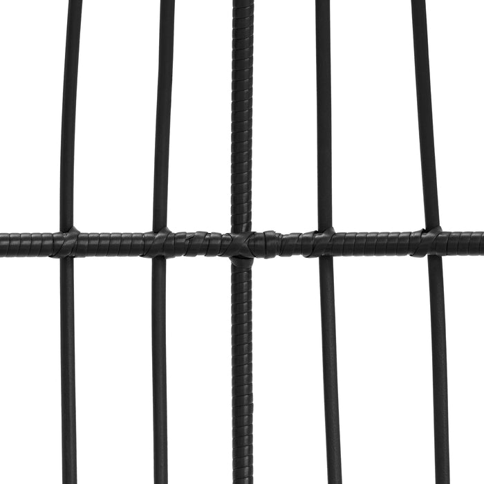 Playa Swing Egg Chair with Base and Pillar - Dark Grey and Olefin Beige - Jack’s Furniture and More (Laredo, TX)