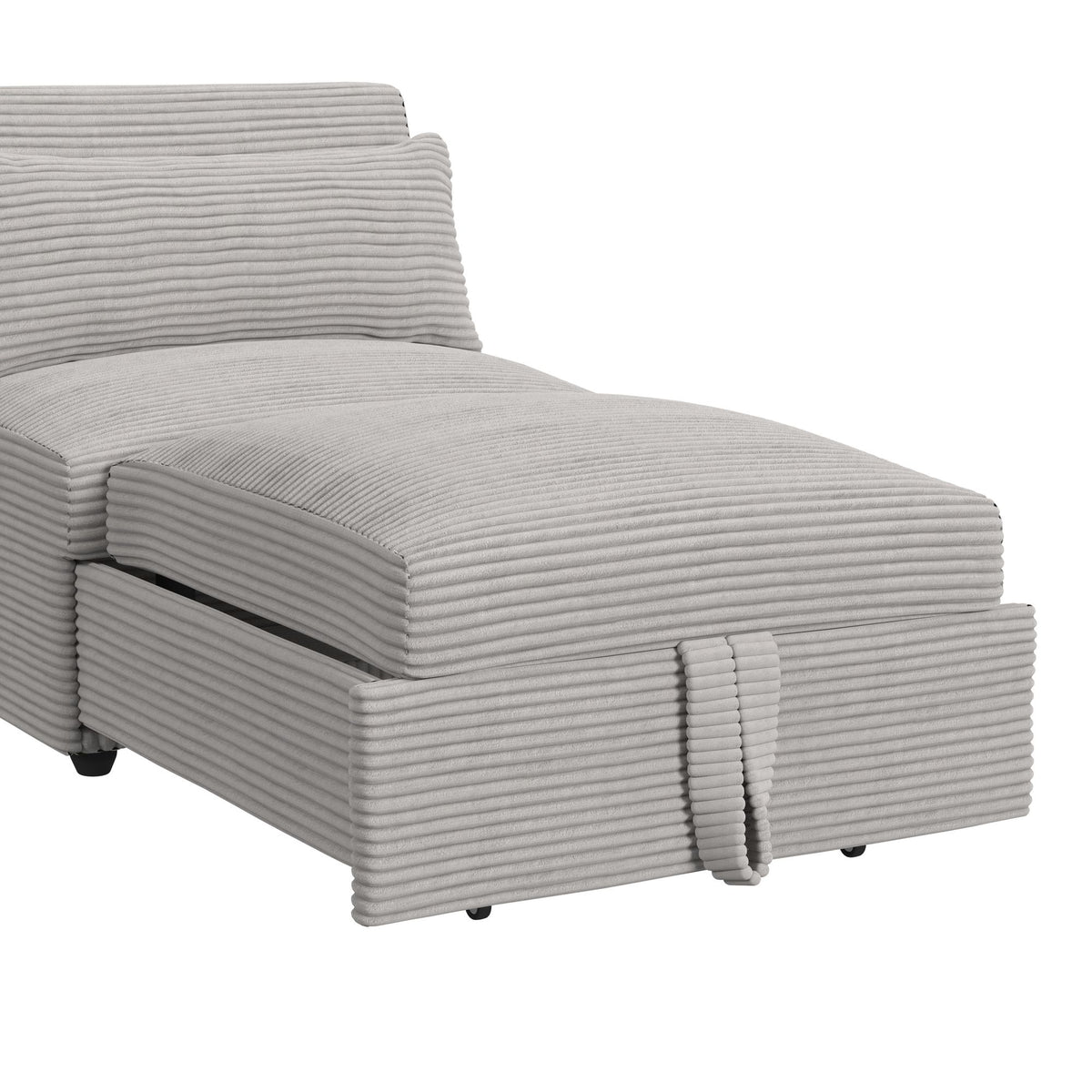 Pluto Chair with kidney pillow, Klik Klak and Pop up in Coronado Grey - Jack’s Furniture and More (Laredo, TX)