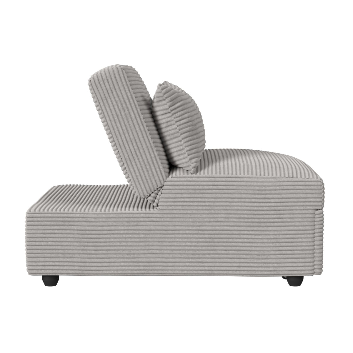 Pluto Chair with kidney pillow, Klik Klak and Pop up in Coronado Grey - Jack’s Furniture and More (Laredo, TX)