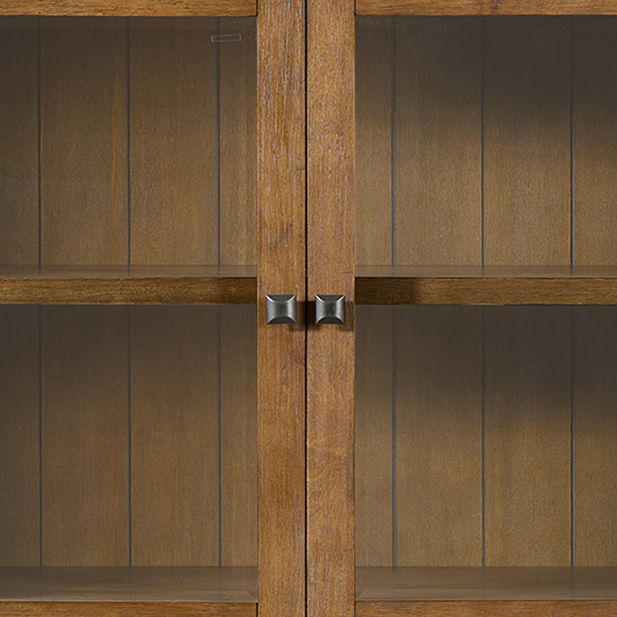 Portico Display Cabinet in Brown Oak - Jack’s Furniture and More (Laredo, TX)