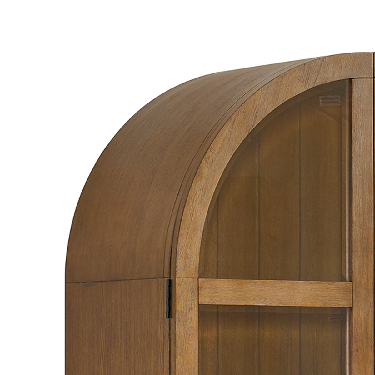 Portico Display Cabinet in Brown Oak - Jack’s Furniture and More (Laredo, TX)