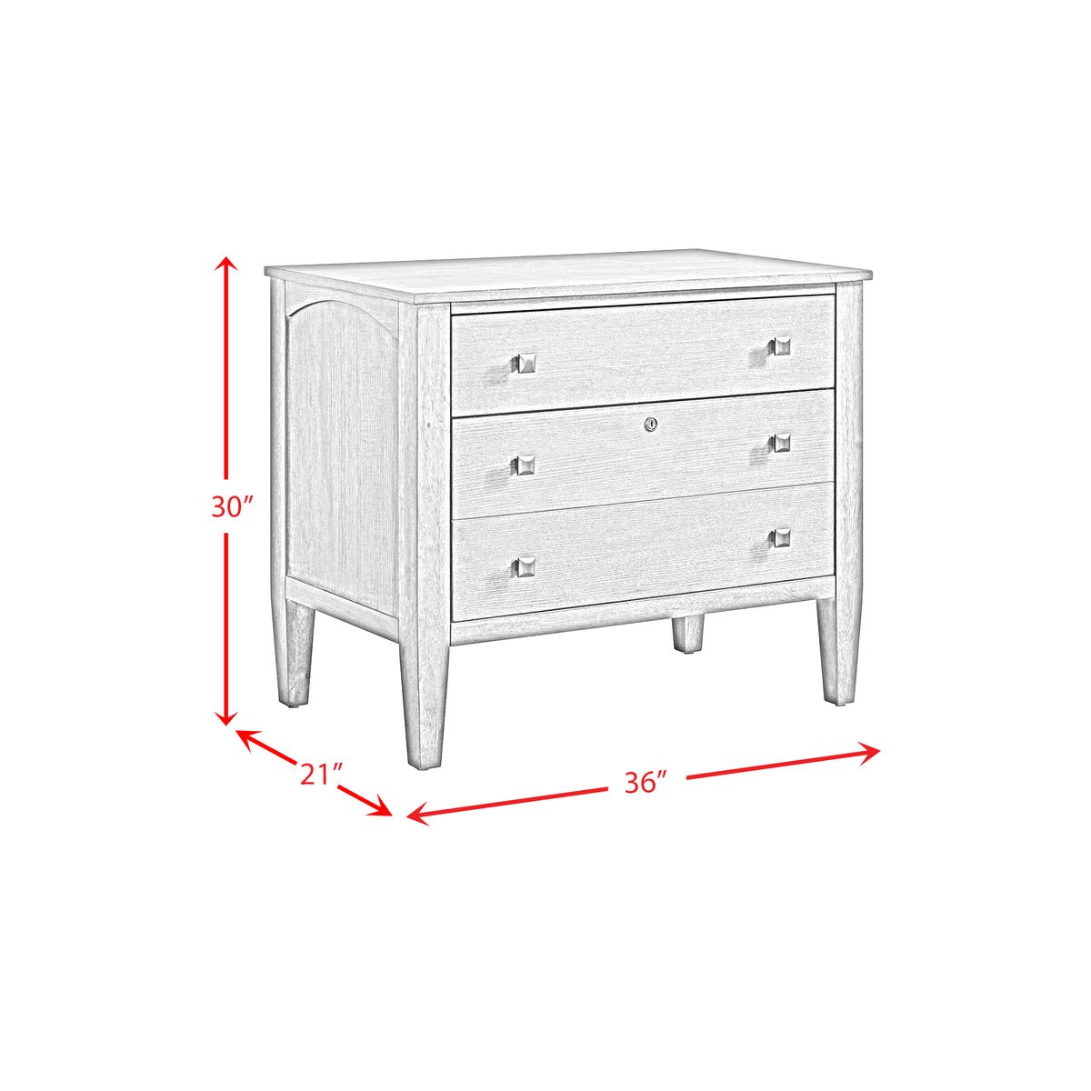 Portico File Cabinet in Brown Oak - Jack’s Furniture and More (Laredo, TX)