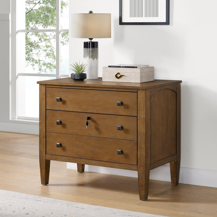 Portico File Cabinet in Brown Oak - Jack’s Furniture and More (Laredo, TX)