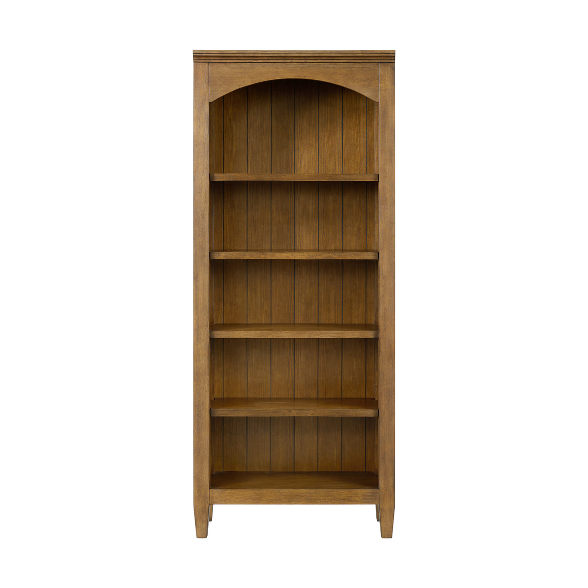 Portico Open Bookcase in Brown Oak - Jack’s Furniture and More (Laredo, TX)