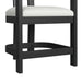 Portland Arm Counter Stool with White Fabric in Black (2 Per Carton) - Jack’s Furniture and More (Laredo, TX)