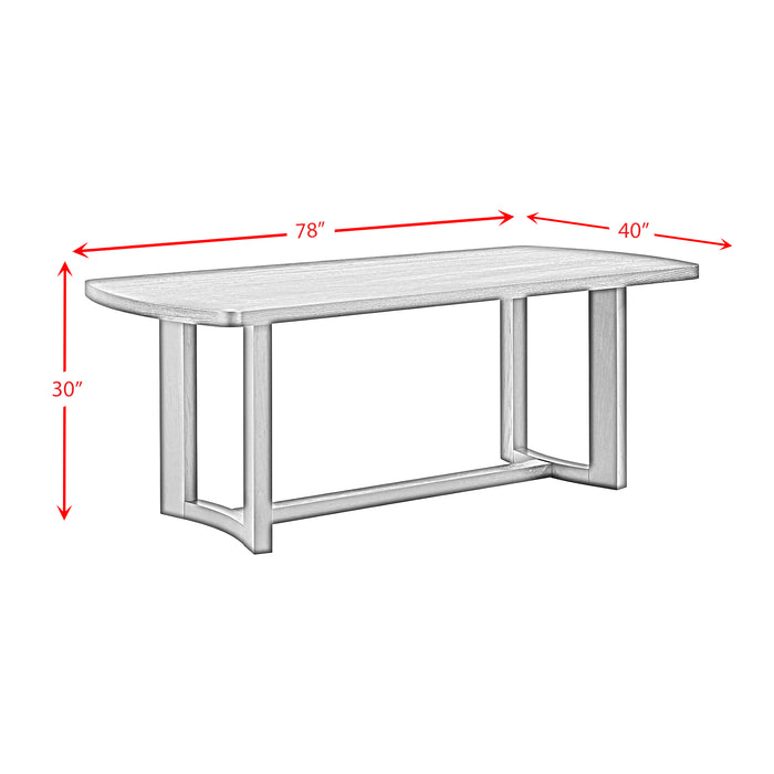 Portland Standard Height Dining Set in Black-Rectangular Table and Four Chairs - Jack’s Furniture and More (Laredo, TX)
