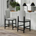 Portland Square Back Barstool with Grey Fabric in Black (2 Per Carton) - Jack’s Furniture and More (Laredo, TX)