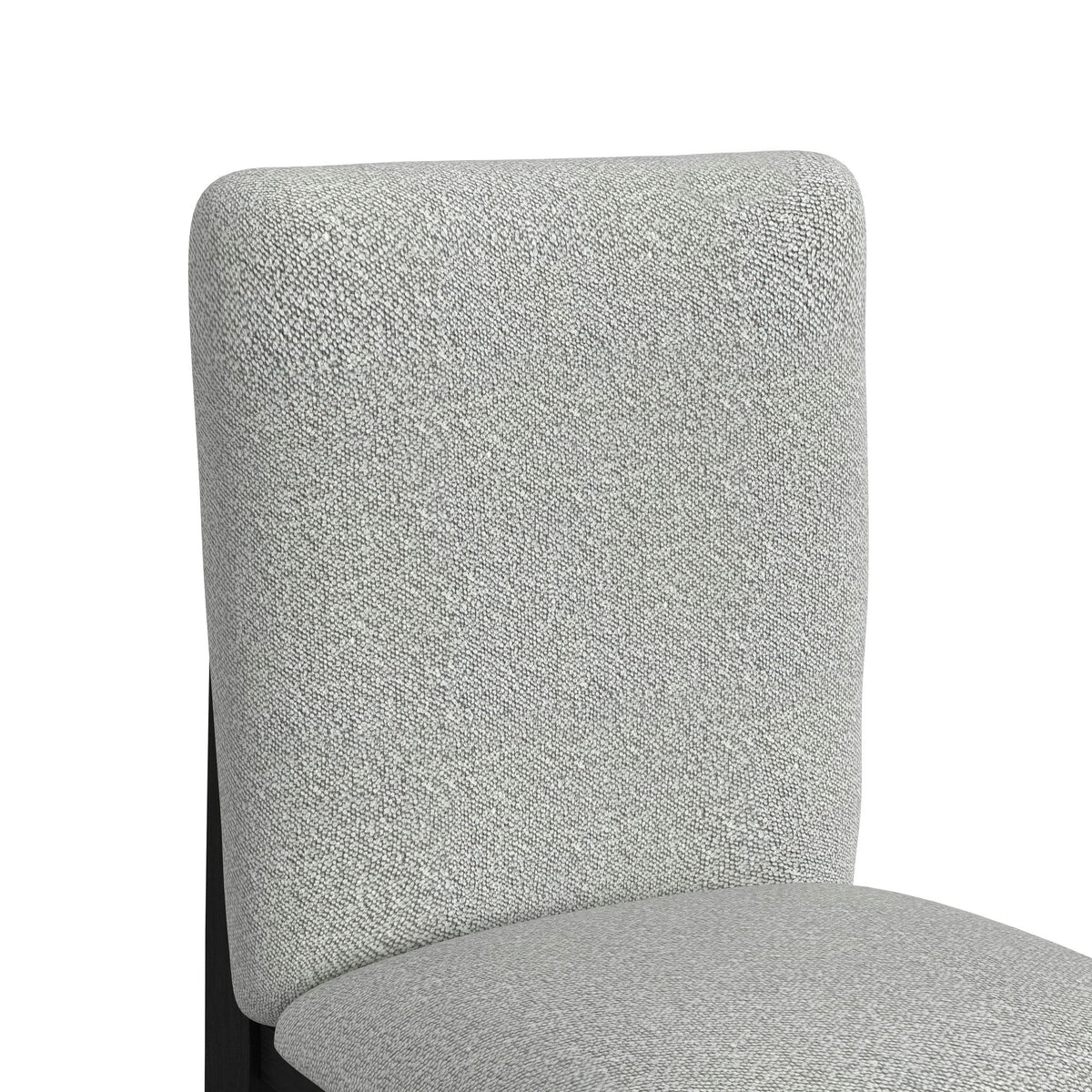 Portland Square Back Barstool with Grey Fabric in Black (2 Per Carton) - Jack’s Furniture and More (Laredo, TX)